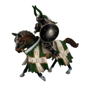 Schleich Green Knight Taurus on Horseback Medieval  Figure Toy 70047 RETIRED
